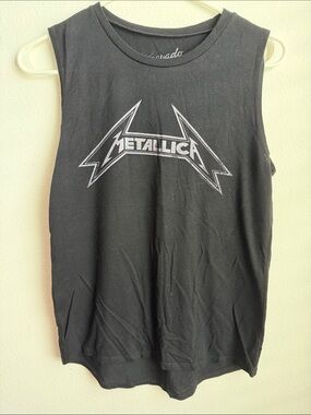 Metallica Black Graphic Muscle Tee